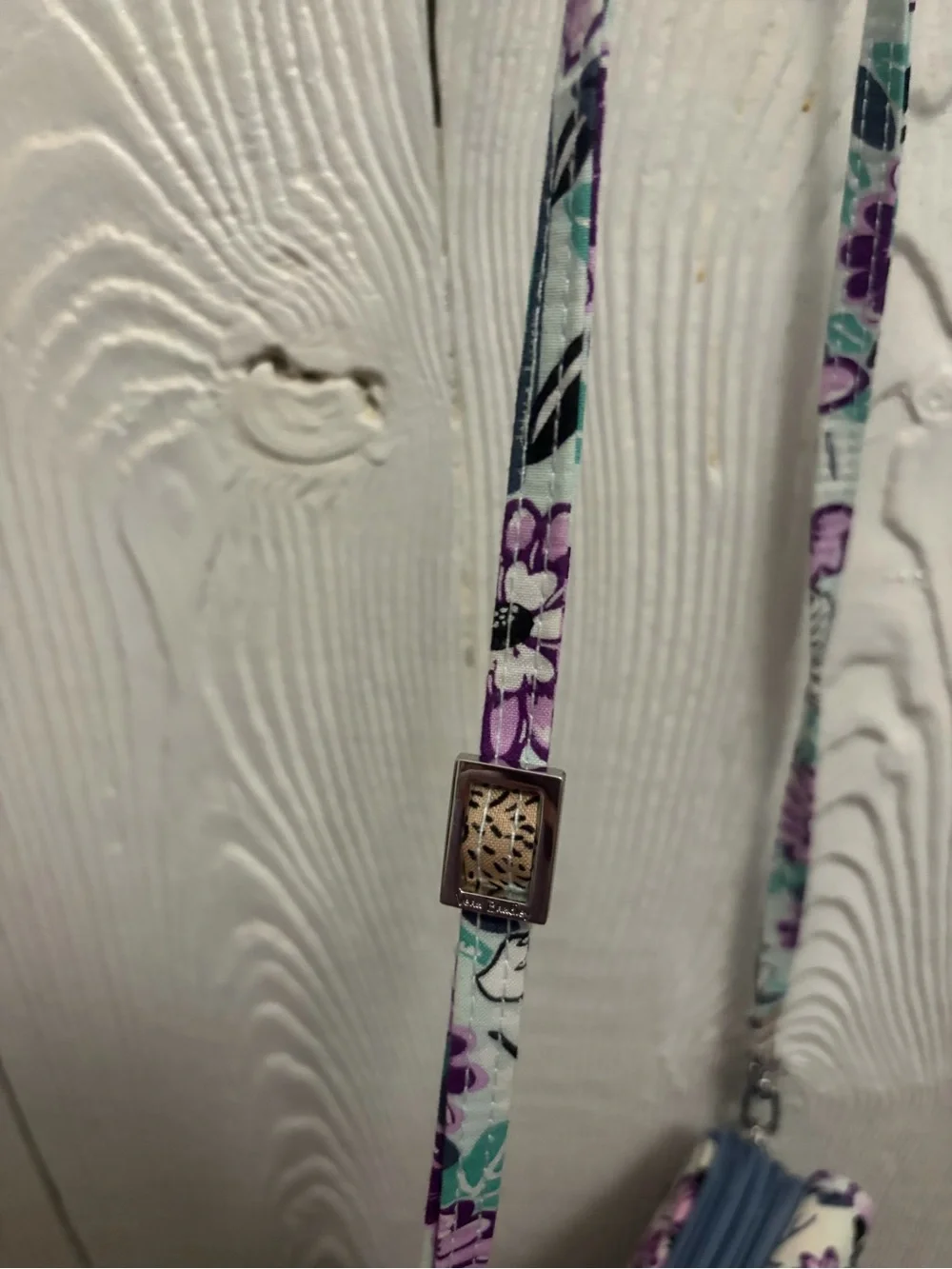 Vera Bradley Quilted Floral Convertible Wristlet in Purple, Teal & Navy